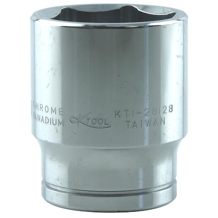K-Tool International 1/2" Drive, 28mm Metric Socket, 6 Points, Stndrd 6 Pnt 1/2"Dr, 28mm KTI-28128
